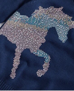Macy's Epic Threads Big Girl’s Sequin Unicorn Sweater Girls Pullover M 10/12 - Picture 1 of 4