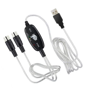180x2 cm MIDI -kabel do USB -Midi -muzyka kablowa -kabel sznur do obróbki - Zdjęcie 1 z 11
