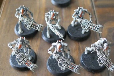 WARHAMMER NECRONS NECRON WARRIOR ORS STANDARD GAUSS REAPER (1) PAINTED MINIATURE - Image 1 of 3