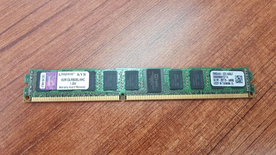 LOT OF 5 PCS. KINGSTON KVR13LR9D8L/4HC 4GB 240-Pin DDR3 SDRAM - Image 1 of 1