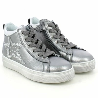 Scarpe junior Nero Giardini - Art. A931238F ARGENTO sneakers alto - Immagine 1 di 3