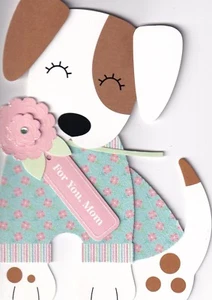 PAPYRUS MOTHERS DAY CARD NIP (MSRP $7.95) DOG CUT-OUT CARD (P8) - Picture 1 of 2