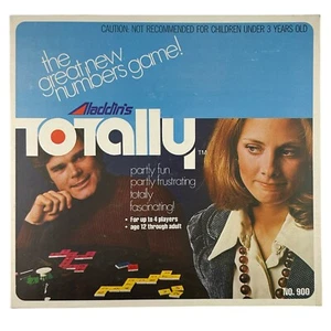 Vintage 1974 Aladdin's Totally Numbers Spiel #900 komplett unbenutzt Teile noch versiegelt - Bild 1 von 8