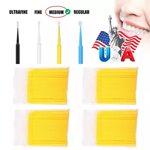 100 Mikrobürsten Applikatoren Microbrush Dental (normal, fein, superfein) Auge - Bild 1 von 54