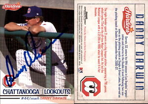 Danny Darwin Signed 2010 Grandstand Chattanooga Lookouts #NNO Card Auto AU