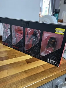Star Wars Black Series 6” Entertainment Earth 4 Pack Used R2-Q5 Oxixo Crimson - Picture 1 of 13