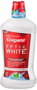 Colgate Optic White Mouthwash Effective Peroxide Formula Icy Fresh Mint 32 OZ - Picture 1 of 1