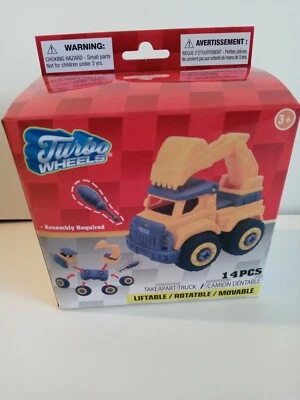 Turbo Wheels Take Apart Truck 14 pcs Liftable Rotable Movable - Image 1 of 4