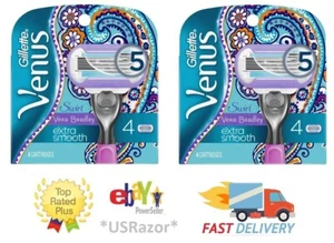 8 Cartucho de hoja Gillette Venus Vera Bradley Recarga Ft Remolino Abrazo Navaja Olay - Imagen 1 de 3