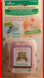 Clover 8922 Pansy Design / Nadelfilzen Blumen Applikation - Bild 1 von 4