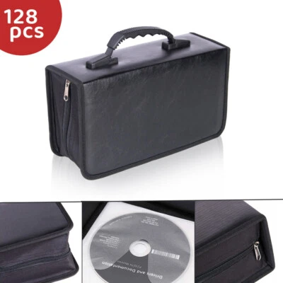128 Disc CD DVD Case Wallet Storage Holder Booklet Album Folder Bag Box Portable - Image 1 of 4