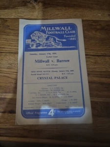 Millwall V Barrow 1958-59 - Picture 1 of 4