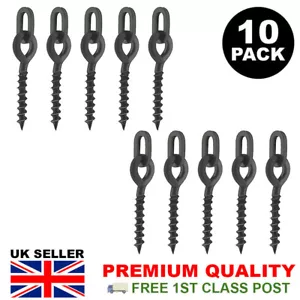 10X 12MM CEBO DE PESCA METAL TORNILLO OVALADO BUCLE CARPA CHOD POP UP PLATAFORMA TERMINAL APAREJO - Imagen 1 de 5
