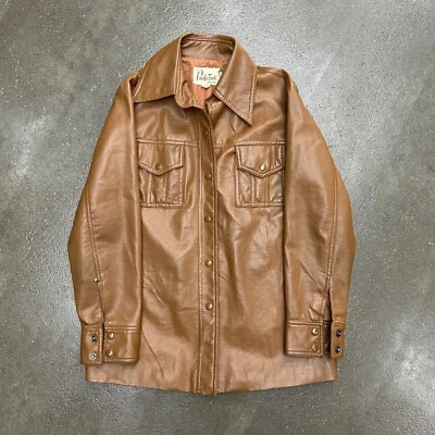 Vintage Pacific Trail Faux Leather Button Up Jacket - Image 1 of 4
