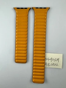 używany oryginalny skórzany link Apple Watch 44mm 45MM 46MM 49MM California Poppy ML - Zdjęcie 1 z 12