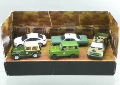 Greenlight Motor World 1/64 Diecast US Army Base Military Police Jeep Truck Set - Image 1 of 4