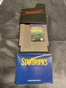 STAR TROPICS NES NINTENDO GAME CARTRIDGE W/ MANUAL AND CASE-TESTED!!!!!! - Photo 1/9