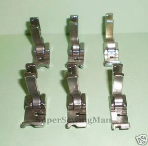6 PCS PIPING FEET FOOT SET 1/8" 3/16" 1/4" for INDUSTRIAL SEWING MACHINE JUKI - Picture 1 of 4