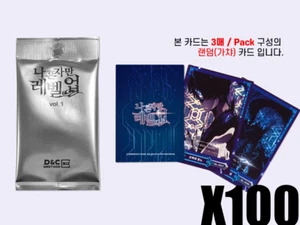 Solo Leveling Collecting Card Vol.1 100 Pack 300 Cards Official Goods Korean - Picture 1 of 9