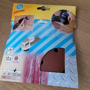 PG ART.349.97 CONF.10 FOGLI DISCHI ABRASIVI 150MM 120 resinata velcro  - Foto 1 di 1