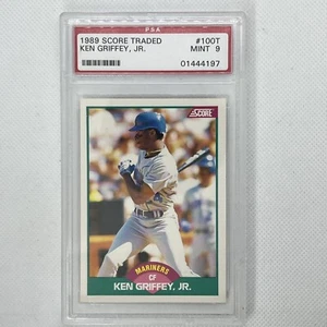 1989 Score Traded Ken Griffey Jr Rookie RC #100T PSA 9 (Old Label) - Picture 1 of 2