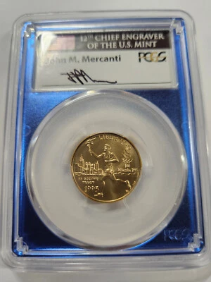 🌟 1995-W PCGS MS69 $5.00 Gold Commemorative Coin Torch Runner JOHN MERCANTI - Image 1 of 2