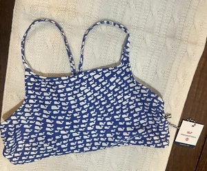 Vineyard Vines for Target Girls Swimsuit Top Blue/White Size XL 14-16 New - Picture 1 of 4