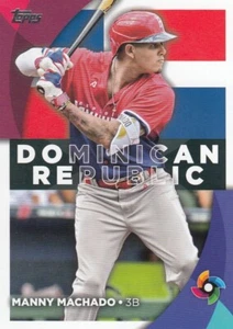 MANNY MACHADO TOPPS WORLD BASEBALL CLASSIC WBC DOMINICAN REPUBLIC PADRES #9 2023 - Picture 1 of 1