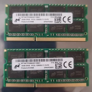 Micron 32GB 2X16GB DDR3 2RX8 1600MHz PC3L-12800S 204pin Laptop Pamięć RAM 1714 - Zdjęcie 1 z 1