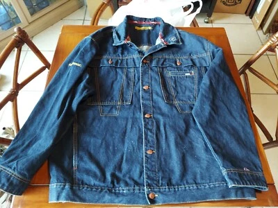 Jaqueta jeans masculina XXL DM Mecca excelente estado usada  - Imagem 1 de 4