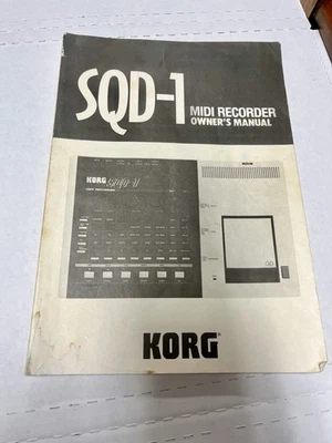 Grabadora MIDI Korg SQD-1 MANUAL DEL PROPIETARIO Foto 1 de 4