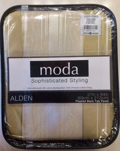 1 Pack Moda Window Panel 27" x 84" Panel (NEW, FACTORY SEALED) Reg $59.99 ea. - Picture 1 of 3