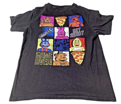 Camiseta Five Nights at Freddy's Gráfica Azulejo Cuadrícula, Manga Corta, Talla Pequeña Foto 1 de 4