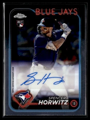 2024 Topps Chrome Update Autographs Spencer Horwitz Rookie Auto Toronto Blue - Image 1 of 2