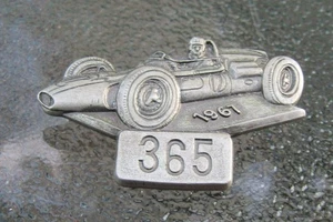 1967 Indianapolis 500 Bastian Bros. Silver Pit Pin Low Number 365 Lee Brown LOOK - Picture 1 of 2