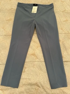 Pantalón ajustado clásico Theory para mujer talla 10 Perform Tech elástico corto carrera azul Foto 1 de 4