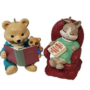 2 adornos artesanales de recuerdo de sello de colección cuidado infantil donante 1994 y 1992 mamá - Imagen 1 de 17