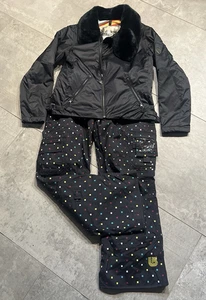 Burton Jacke und Schnee/Skihose B Damen Größe S Schwarz Mehrfarbig - Bild 1 von 24