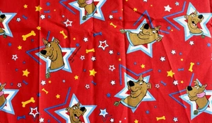 Springs Industries Scooby Doo by Hanna-Barbera Cotton Fabric 3+yds - Picture 1 of 3