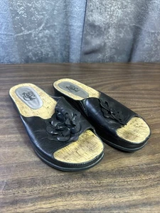 Pure Sole Women’s Slip On Sandal Size 8M, Cork Bottom For Comfort, Open Toe - Picture 1 of 15