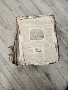 Really Old Illustrated Bible In German Or Some Language Survived A Fire - Picture 1 of 19