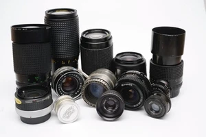Vintage Camera Lens Bundle, Various Types, For Spares or Repair - Picture 1 of 8