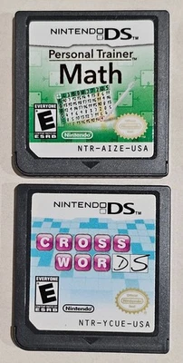 Lot, Personal Trainer Math and Cross Words (Nintendo DS) Cartridges Only - Image 1 of 4