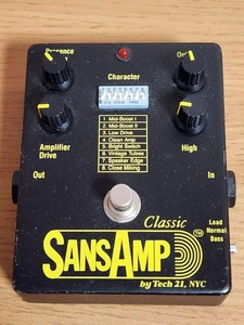 Tech 21 SA1 SansAmp Classic Tube Amp Emulator Guitar Effects Pedal Tested - Picture 1 of 6