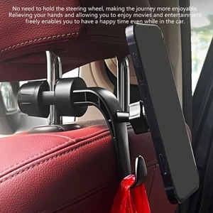 360 Rotation Holder with Hook For Smartphones Automotive Interior Accessories - Picture 1 of 8