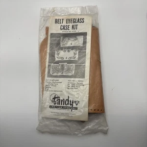 Vintage TANDY Leder - Gürtel Brillenset 4123 - Neu - Versiegelt - Vintage Lager - Bild 1 von 6