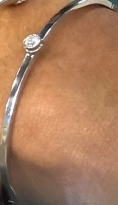 "Brazalete brazalete de plata HSN NUEVO CON ETIQUETAS pequeño 6""" Foto 1 de 3
