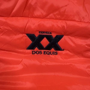 Stormtech Vest Mens XL Red Dos Equis Beer Insulated Black - Picture 1 of 8