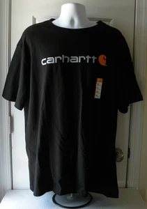 Camiseta Carhartt Logo Pesada Manga Corta XXL Calce Suelto Negra Nueva Con Etiquetas - Imagen 1 de 15
