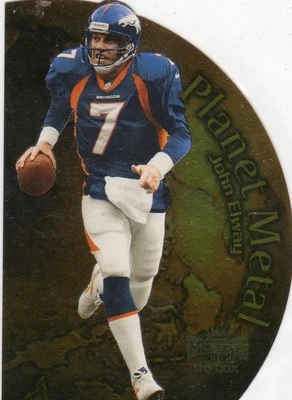 1999 SKYBOX METAL UNIVERSE PLANET METAL JOHN ELWAY #5 OF 15PM - Image 1 of 3